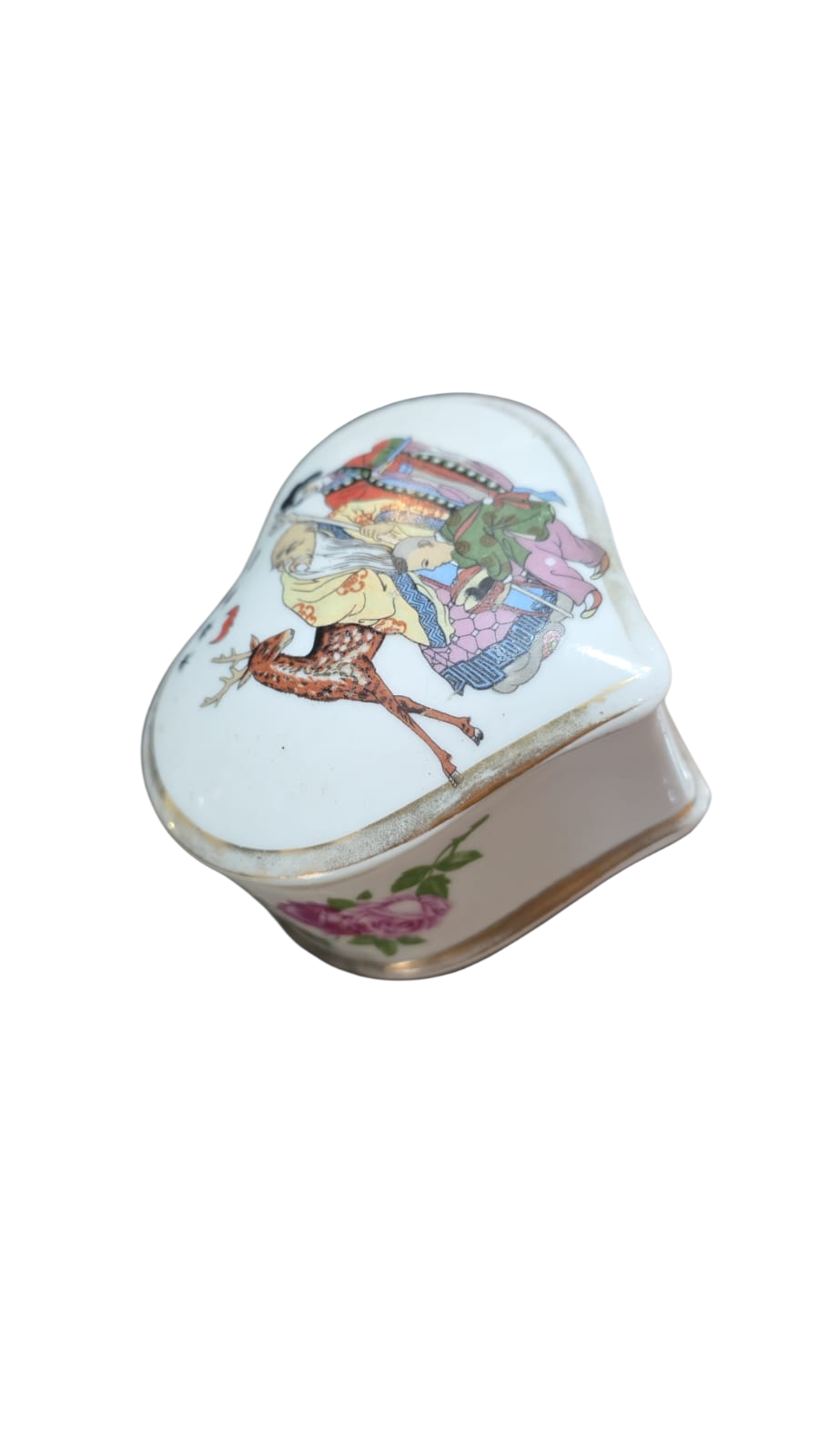 Potiche de porcelana com belíssima arte