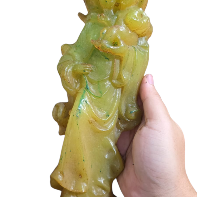 Antiga arte sacra de parede em resina