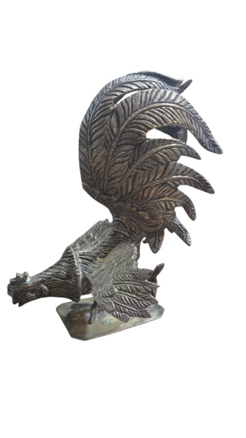 Antiga e pesada escultura galo de bronze, boa qualidade