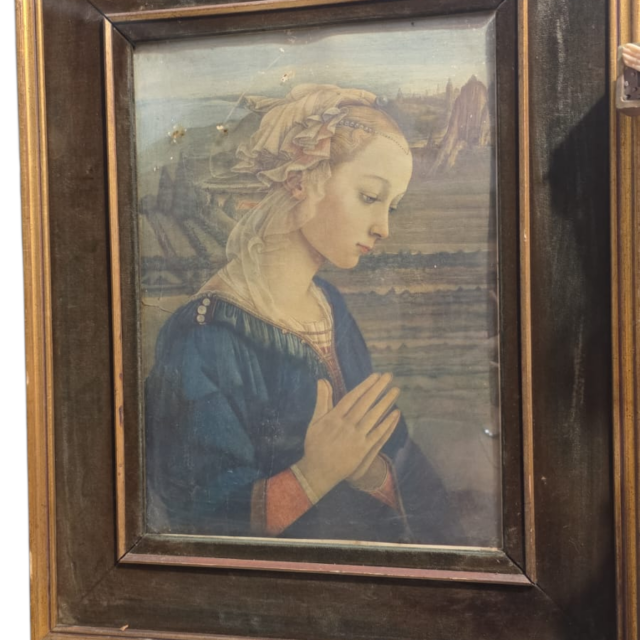 Quadro antigo com famosa ilustração