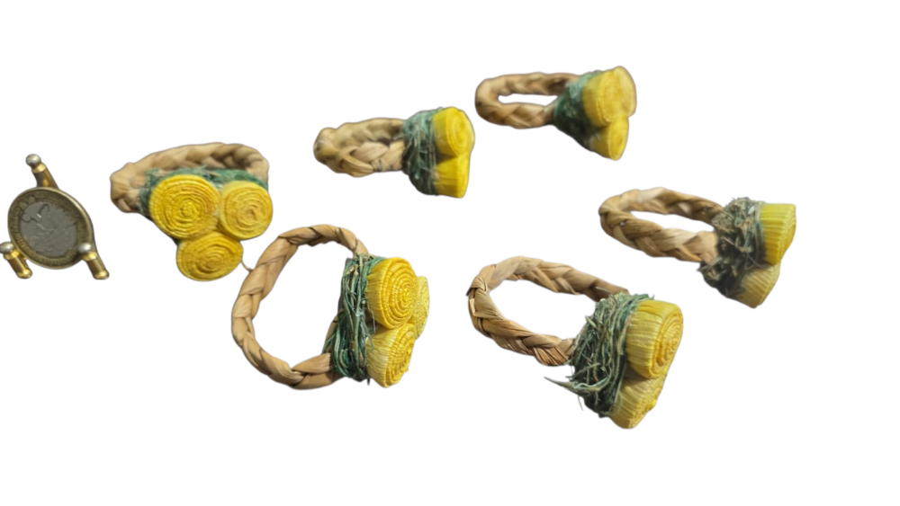 Conjunto de porta guardanapos de mesa artesanais