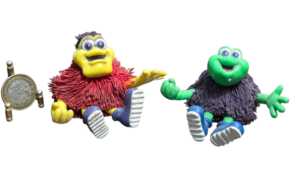 Par de brinquedo antigo Koosh Lings