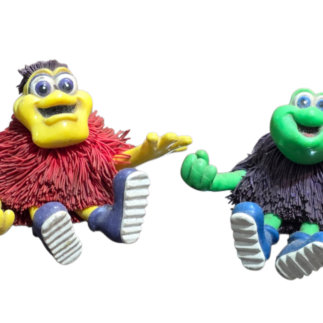 Par de brinquedo antigo Koosh Lings