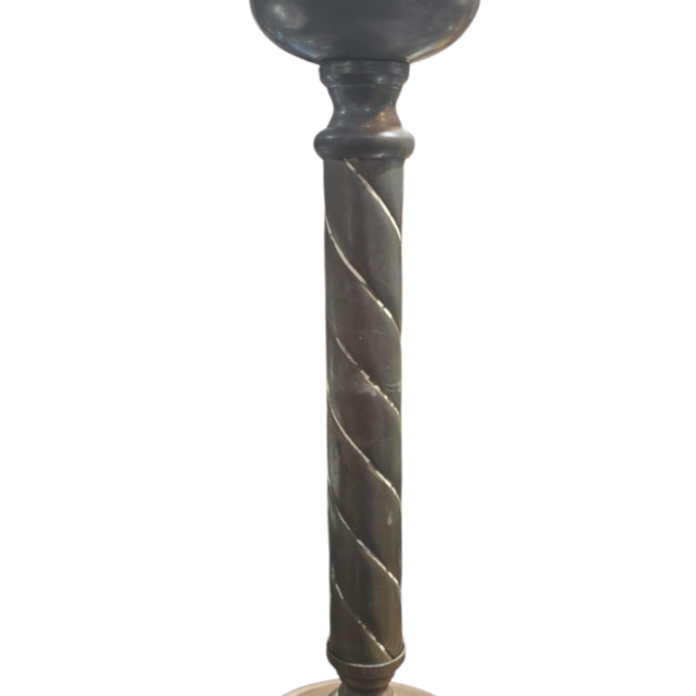 Antiga base para abajur em dourado metal