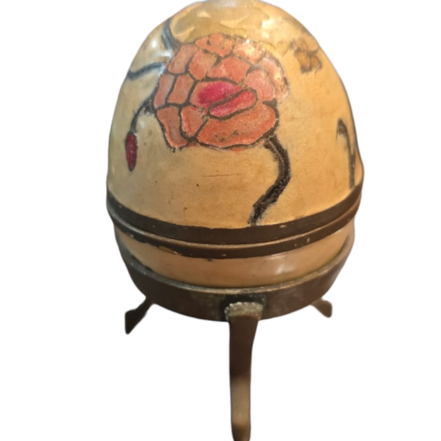 Antigo ovo potiche em cloisonné indiano