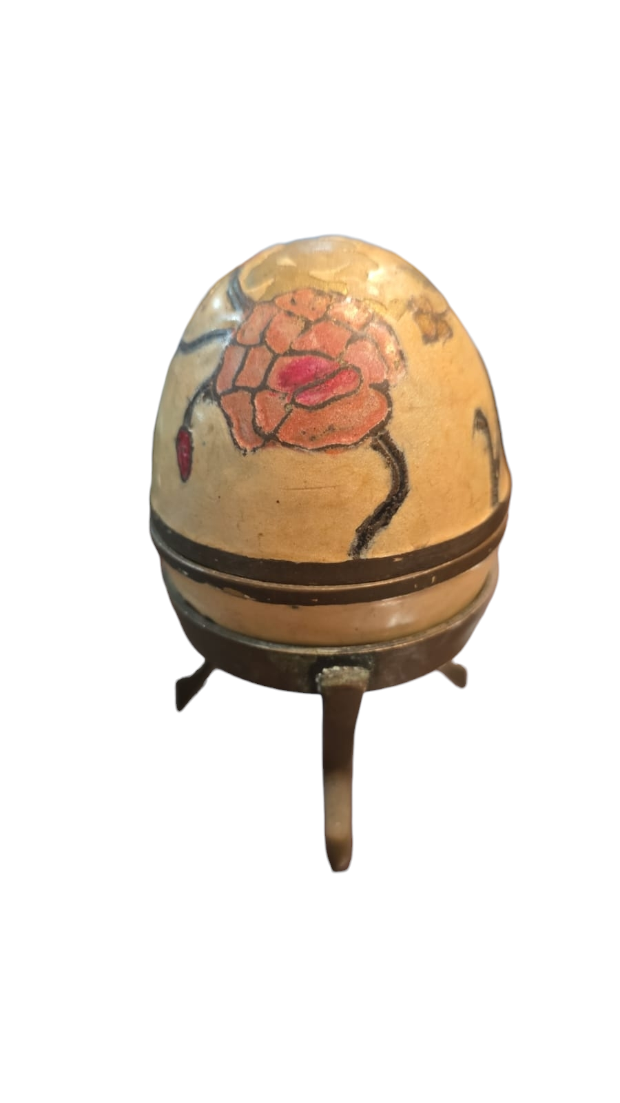 Antigo ovo potiche em cloisonné indiano