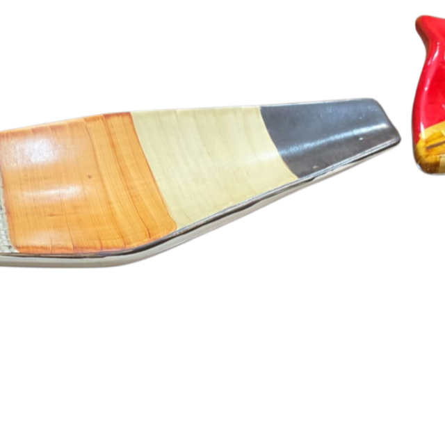 Par de centros de mesa de cerâmica pintados a mão