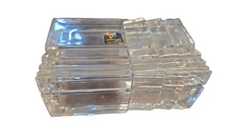 Elegante potiche de cristal alemão art deco