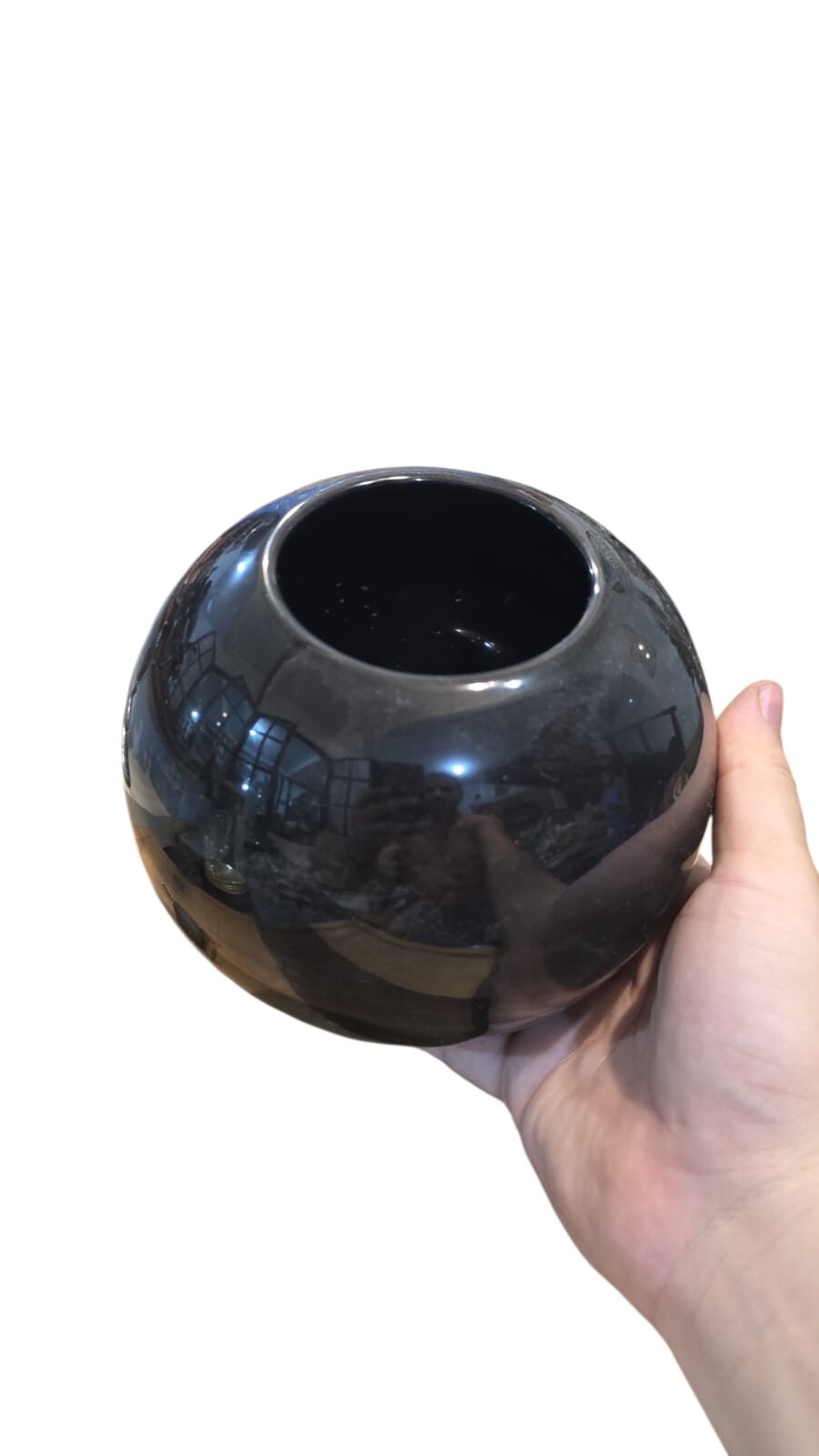 Elegante vaso de cerâmica vitrificada