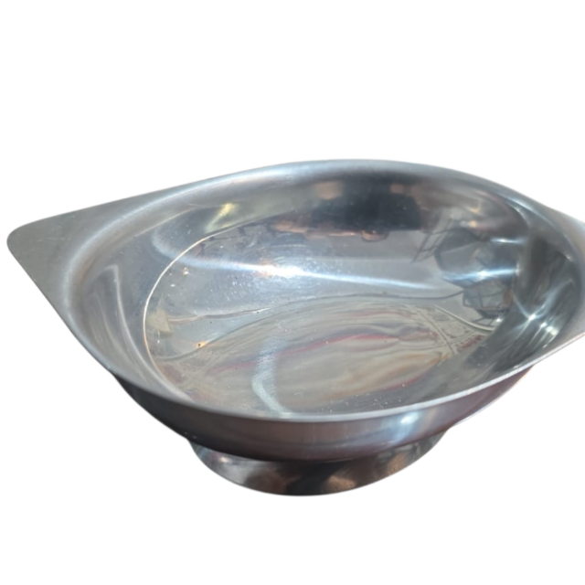 Pote antigo de sobremesa ou petiscos, Gazola inox