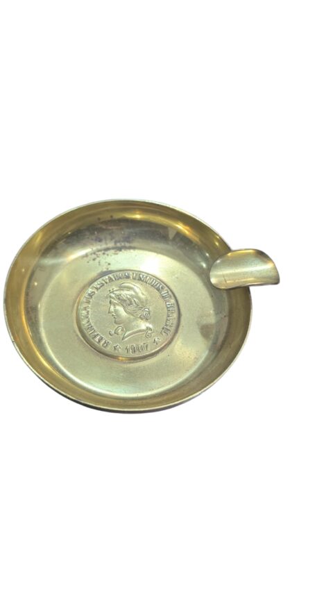 Cinzeiro antigo de bronze