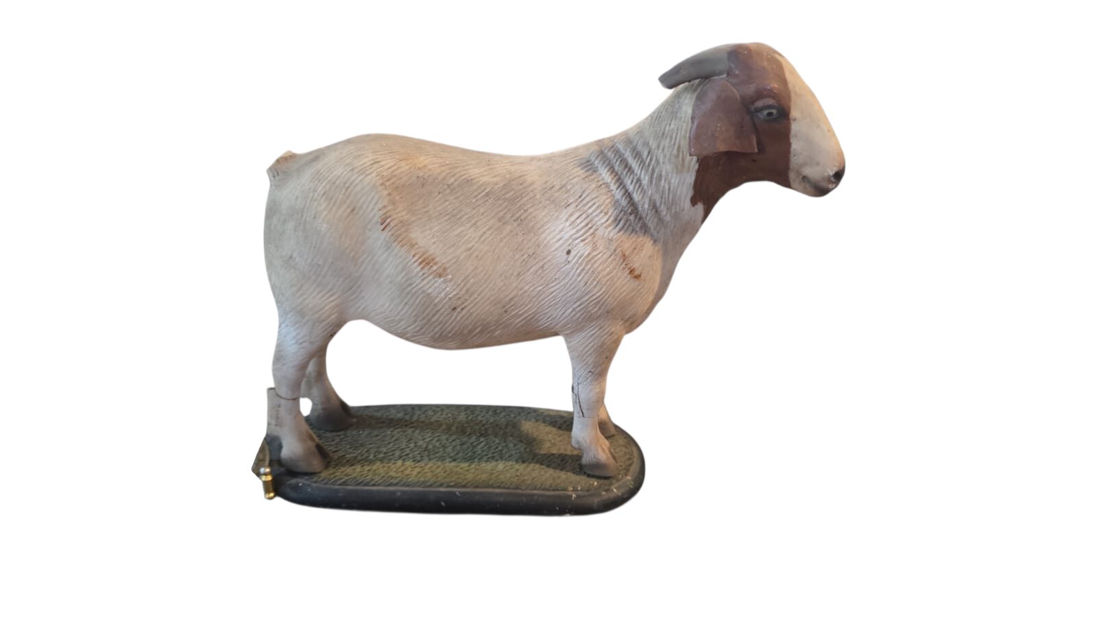 Antiga escultura de animal de resina