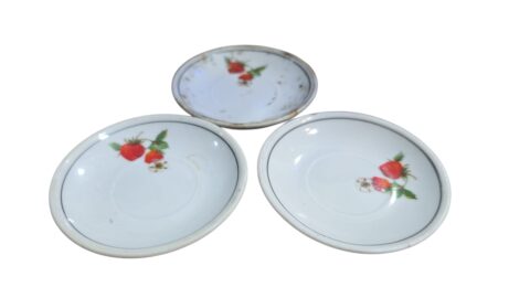 Trio de porta copos de porcelana Veracruz
