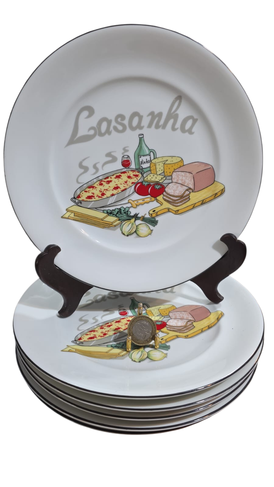 Pratos de lasanha porcelana Schmidt . (valor unitário)