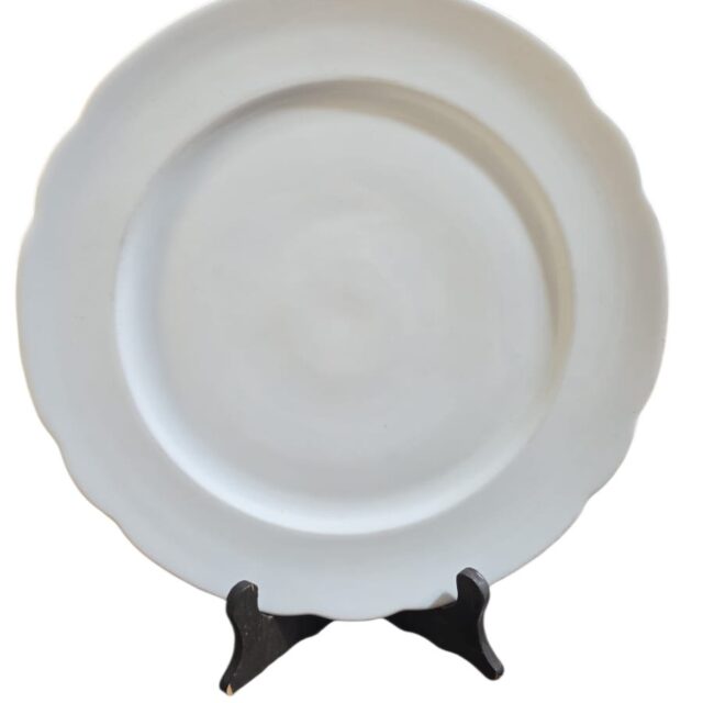 Enorme prato de bolo antigo porcelana Real