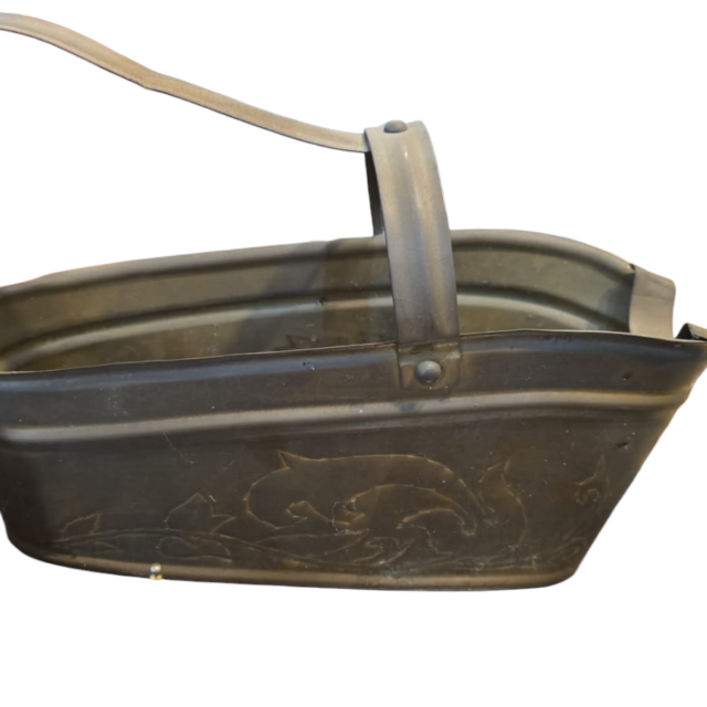 Raro porta garrafa em dourado metal