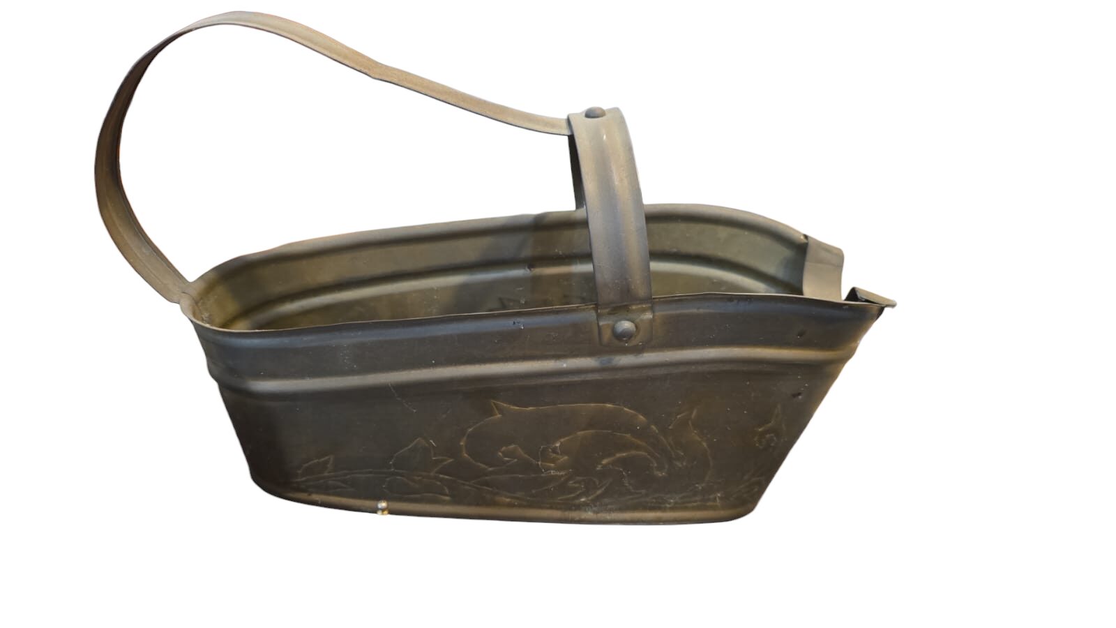 Raro porta garrafa em dourado metal