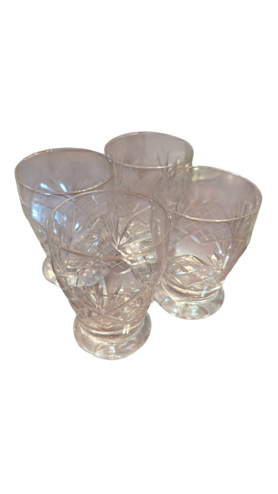 Quarteto de copos de cristal