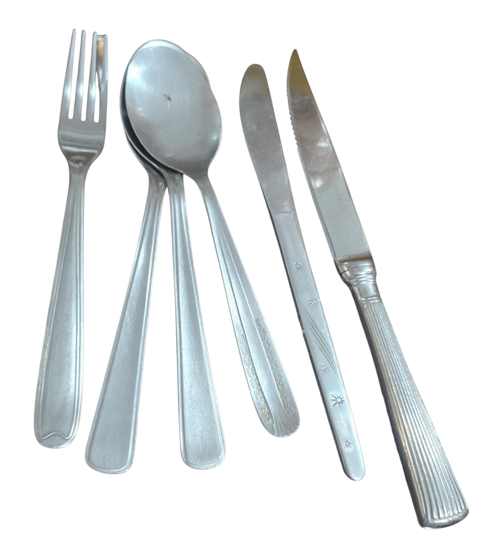 Lote de talheres inox antigos