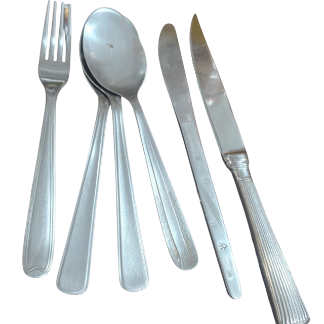 Lote de talheres inox antigos