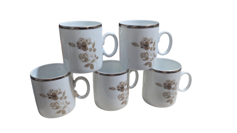Conjunto de xícaras de café porcelana Renner