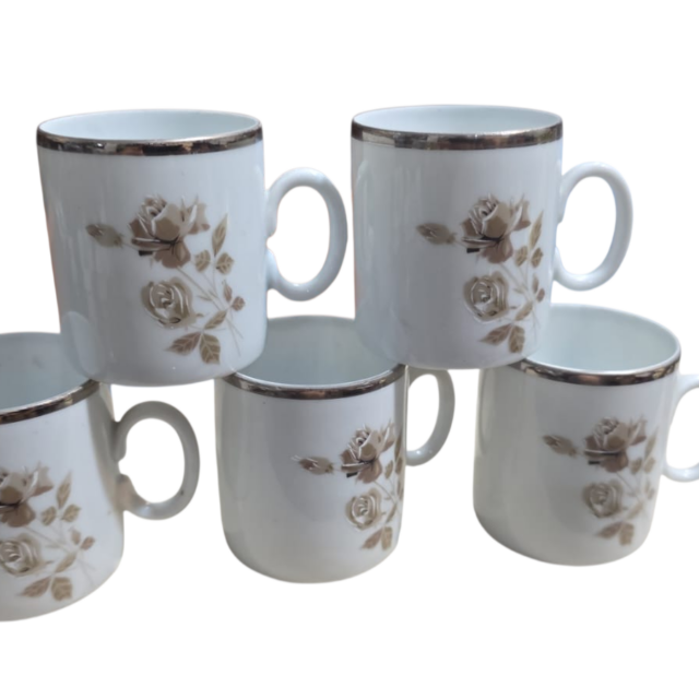 Conjunto de xícaras de café porcelana Renner