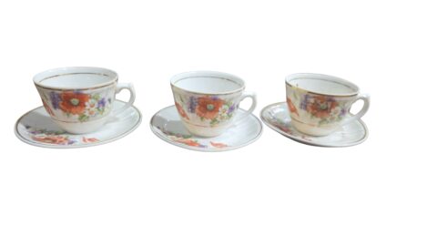 Antigas xícaras de café de porcelana (valor unitário)