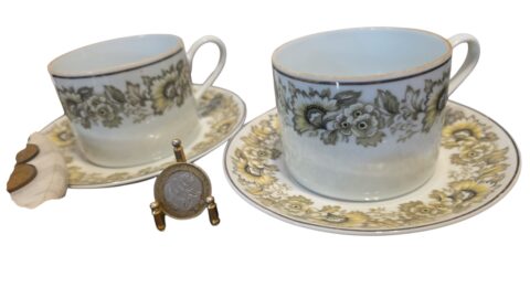 Xícaras de chá porcelana Real