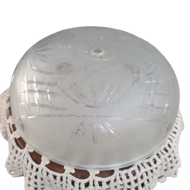 Cúpula de vidro lapidado