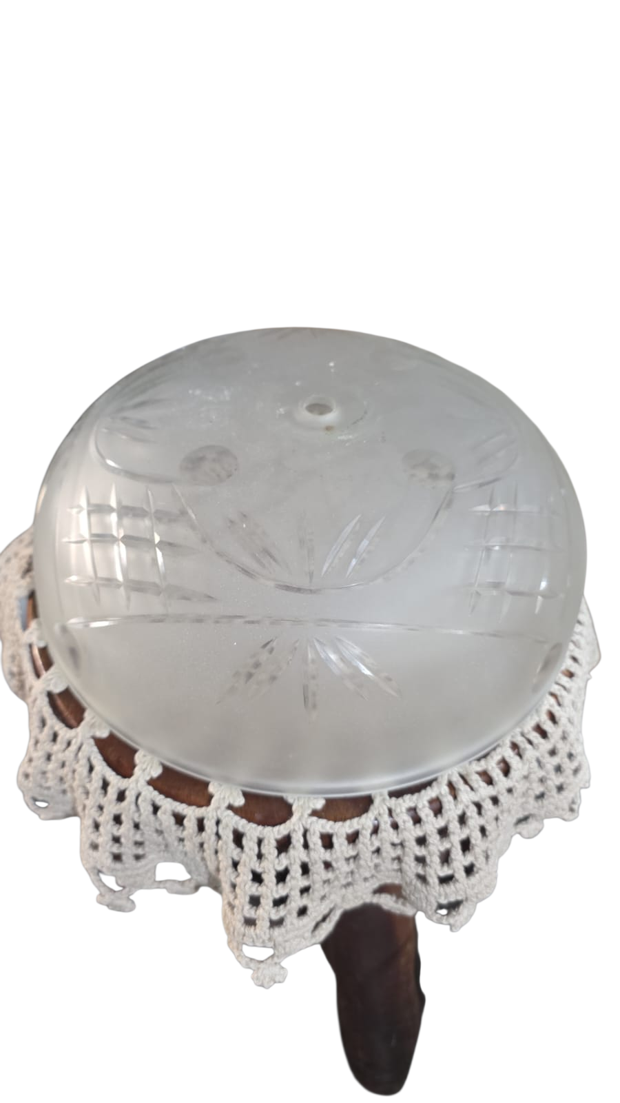 Cúpula de vidro lapidado