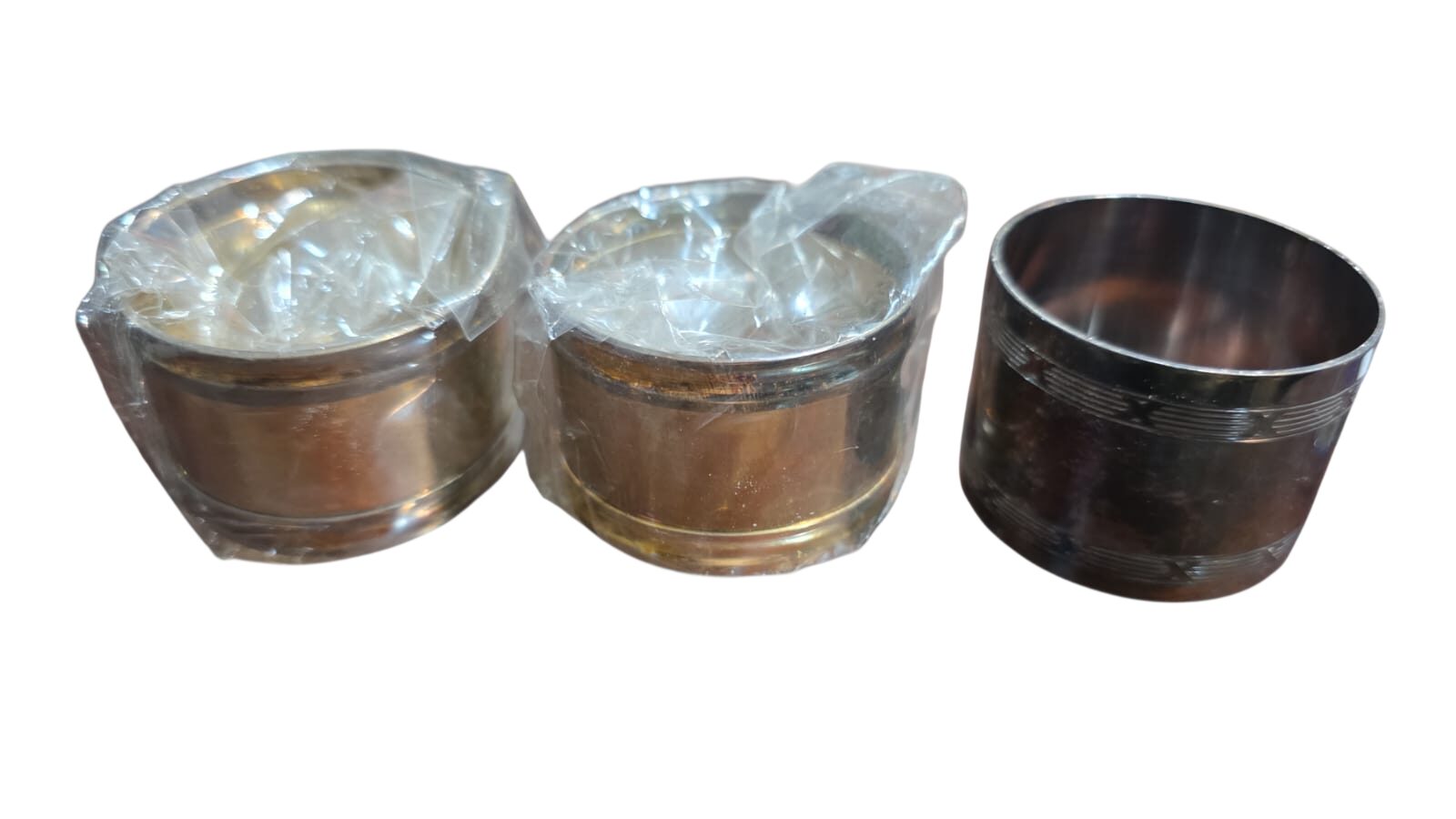 Trio de porta guardanapos espessurados a prata