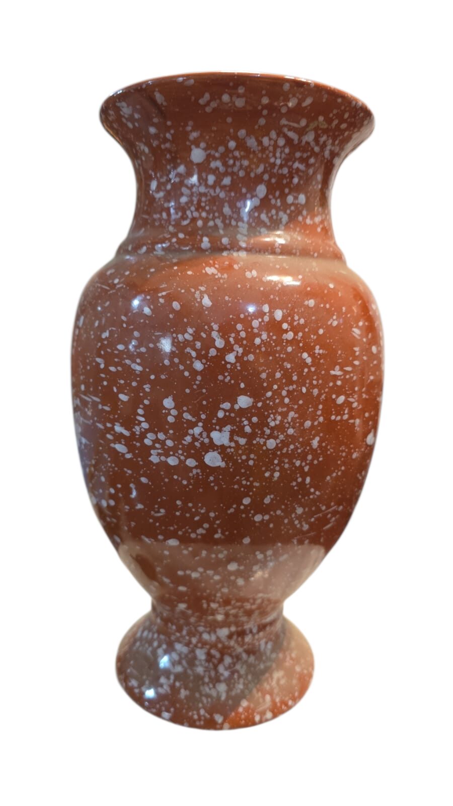Elegante vaso artesanal de cerâmica vitrificada