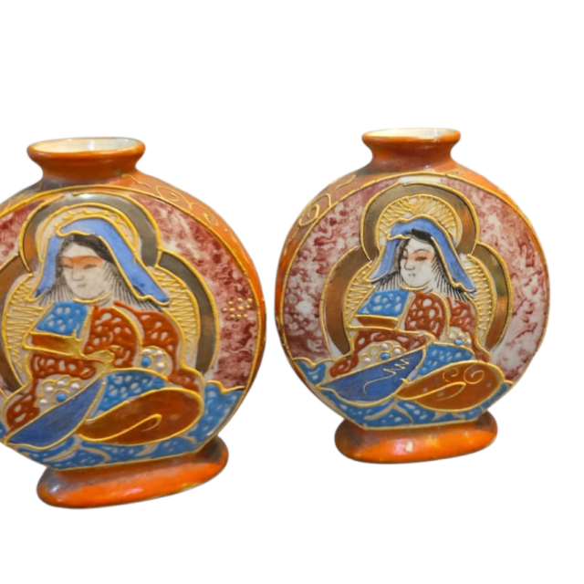 Antigos vasos japoneses Satsuma