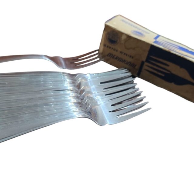 Conjunto com 12 garfos para peixe Meridional inox