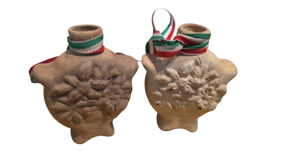 Par de cerâmicas artesanais