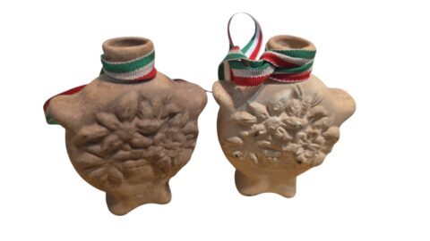Par de cerâmicas artesanais