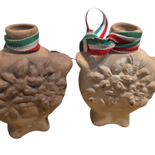Par de cerâmicas artesanais