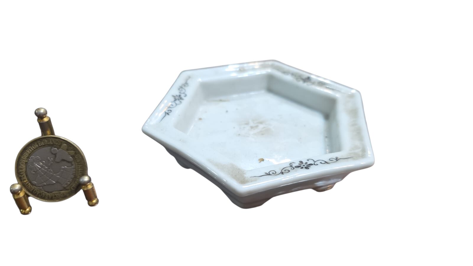 Castiçal de porcelana
