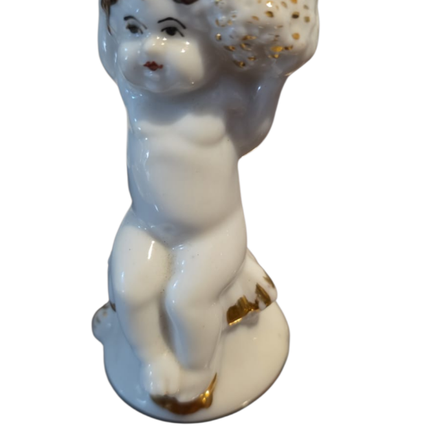Escultura putino de porcelana