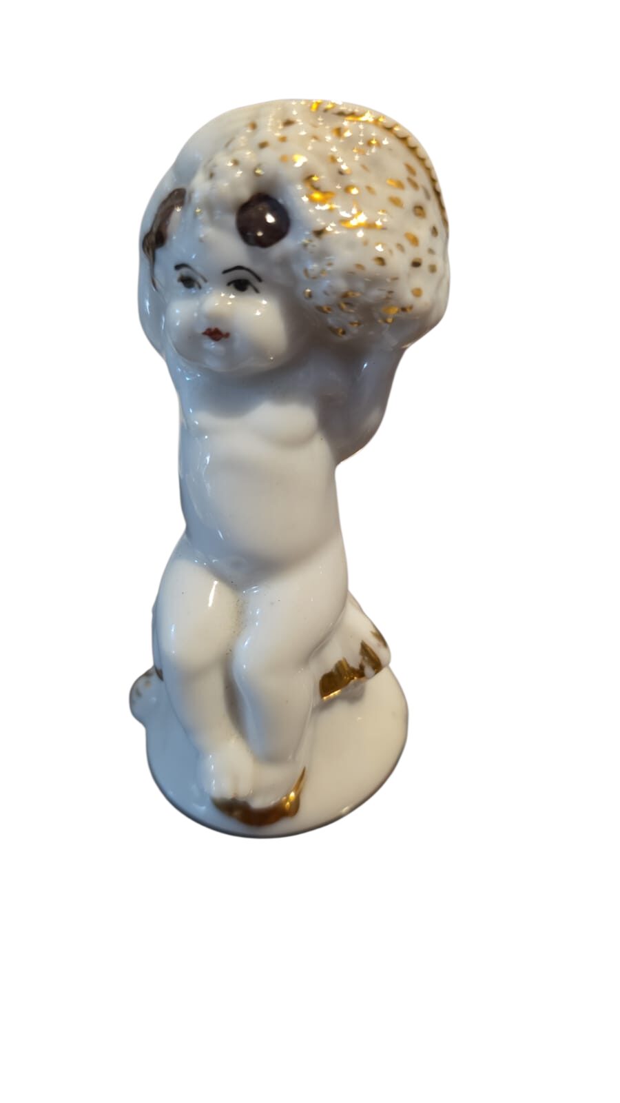 Escultura putino de porcelana