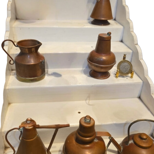 Lote de antigas miniaturas de cobre