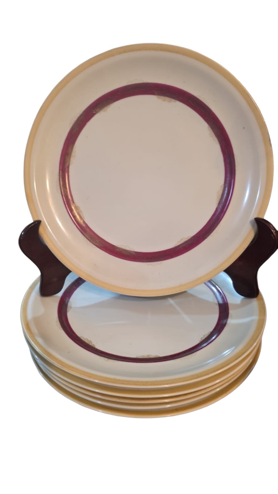 Pratos rasos de porcelana período Japão ocupado