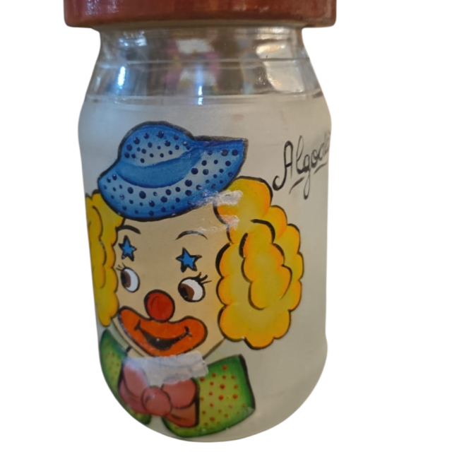 Pote de algodão, arte feita a mão