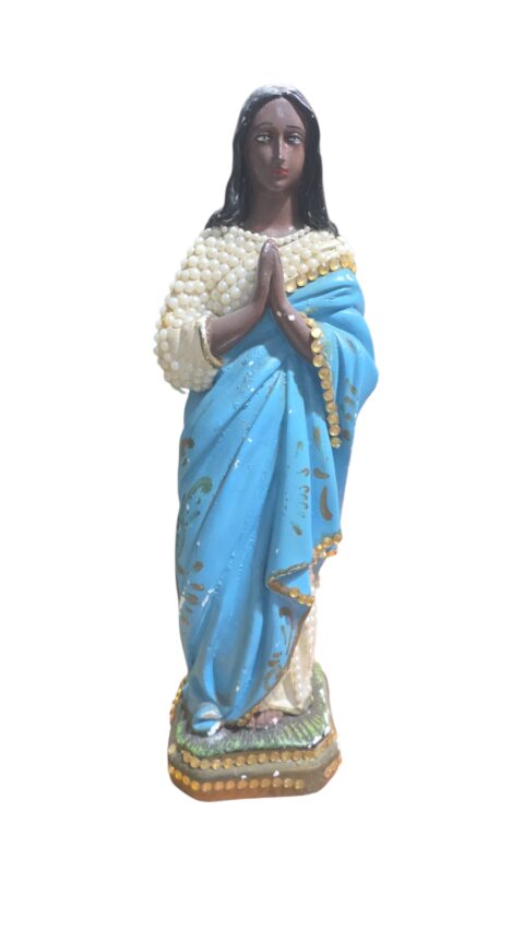 Grande imagem sacra de gesso