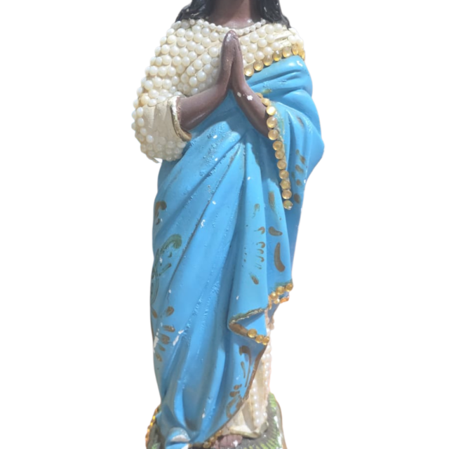 Grande imagem sacra de gesso