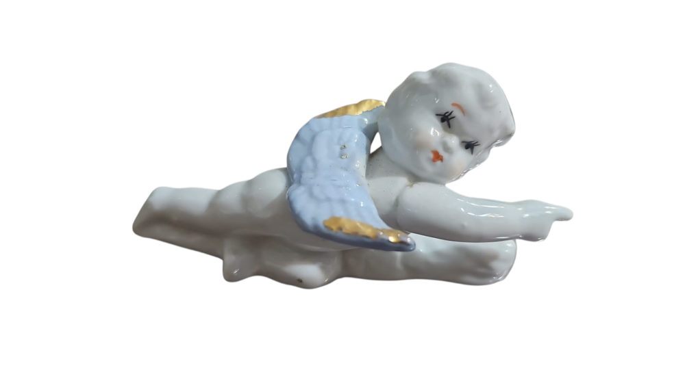Antigo anjo de porcelana