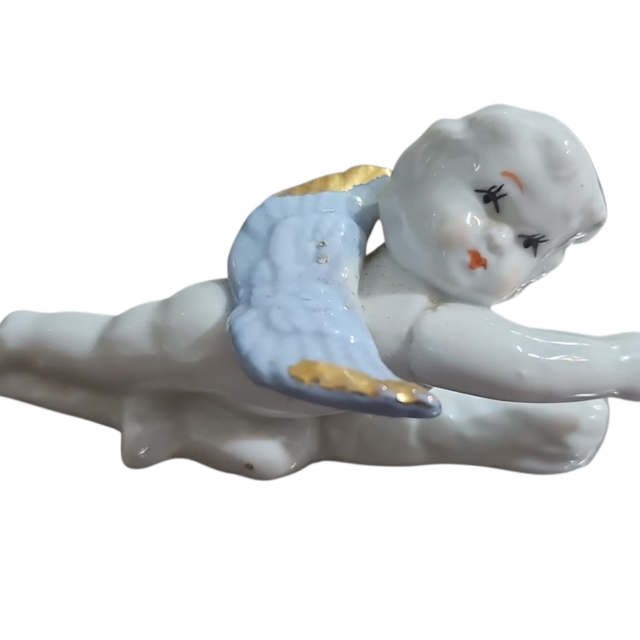Antigo anjo de porcelana