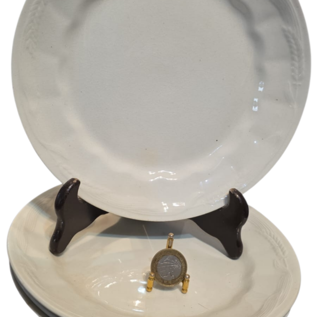 Antigos e elegante pratos de louça