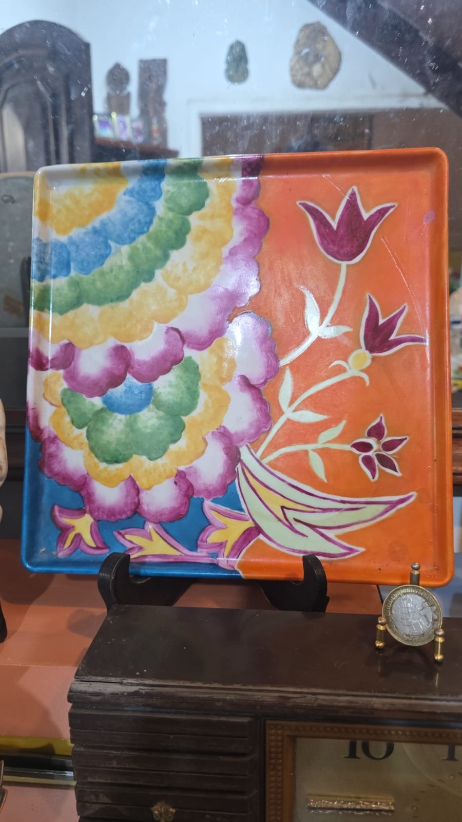 Antiga porcelana Germer pintada a mão - Imagem 2