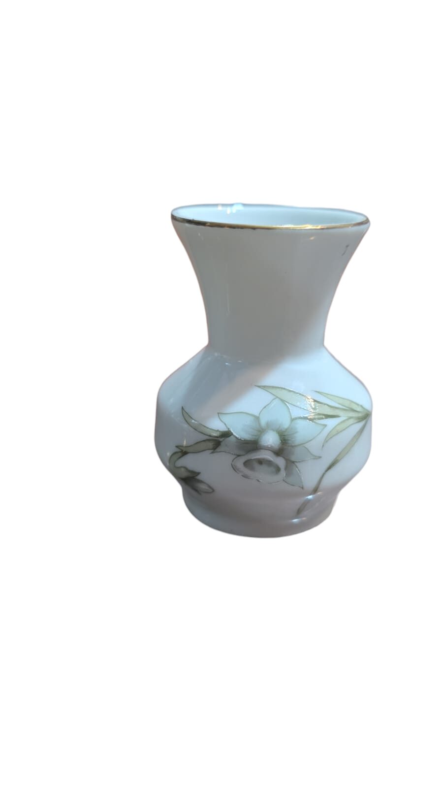 Vaso de porcelana Schmidt, motivos florais